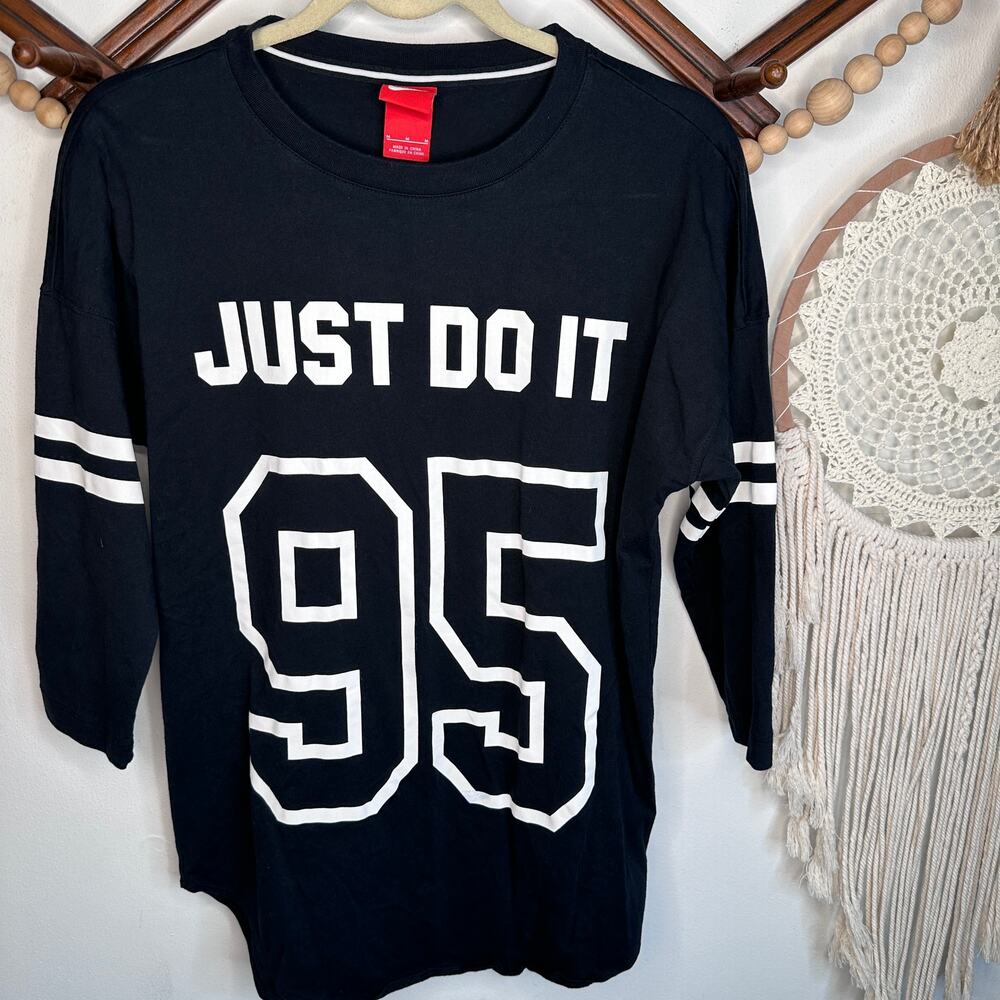 Nike 3/4 Sleeve Just Do It 95 Black T